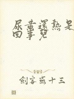 尿黄还热是怎么回事儿封面