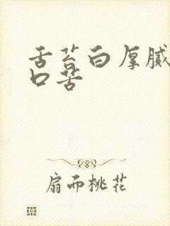 舌苔白厚腻早上口苦