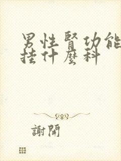 男性肾功能检查挂什么科