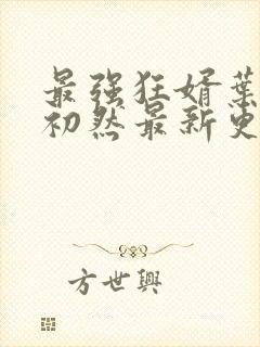 最强狂婿叶辰萧初然最新更新章节在线阅读