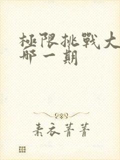 极限挑战大张伟哪一期