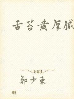 舌苔黄厚腻痰多