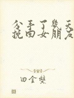 分手了几天怎么挽回女朋友