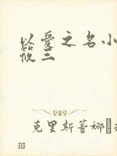 以爱之名小说梦筱三