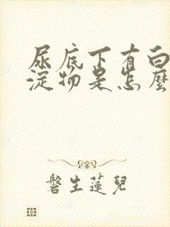 尿底下有白色沉淀物是怎么回事