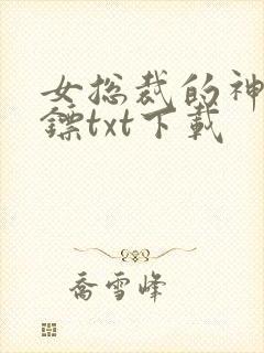 女总裁的神级保镖txt下载封面