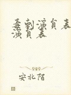 毒刺演员表全部演员表