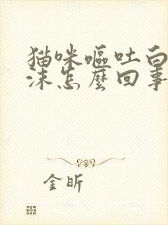 猫咪呕吐白色泡沫怎么回事?