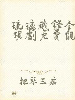 琉璃藏锋全集电视剧免费观看高清封面