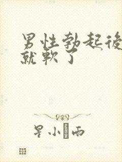 男性勃起后很快就软了