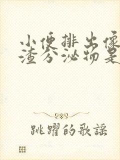 小便排出像豆腐渣分泌物是怎么回事