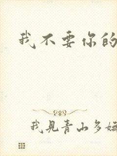 我不要你的承诺