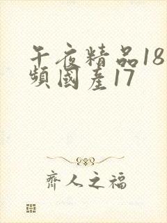 午夜精品18视频国产17封面