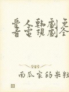 爱人韩剧免费观看电视剧全集完整