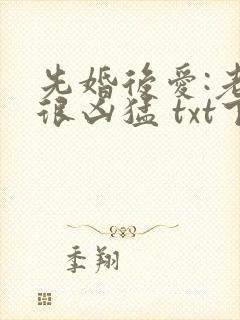 先婚后爱:老公很凶猛 txt下载