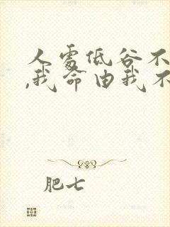 人处低谷不自弃,我命由我不由天