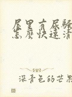 屋里有尿骚味儿怎么快速清除