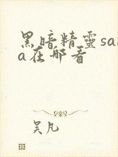 黑暗精灵sana在哪看封面