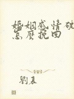 婚姻感情破裂了怎么挽回封面