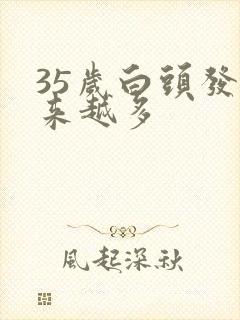 35岁白头发越来越多封面