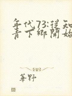 年代73:从知青下乡开始