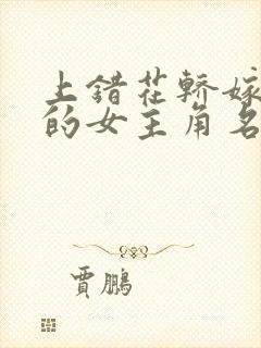 上错花轿嫁对郎的女主角名字