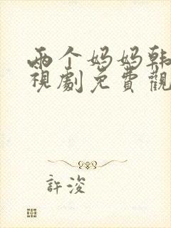 两个妈妈韩剧电视剧免费观看全集