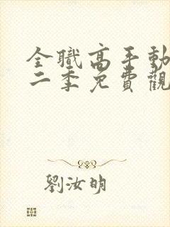 全职高手动漫第二季免费观看完整版封面