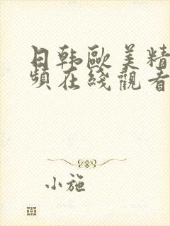 日韩欧美精品视频在线观看封面