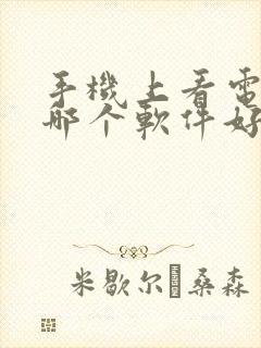 手机上看电视剧哪个软件好封面