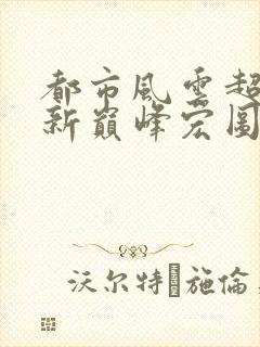 都市风云超前更新巅峰宏图