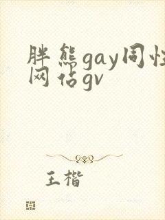 胖熊gay同性网站gv封面