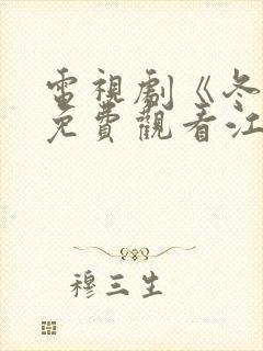 电视剧《冬至》免费观看江