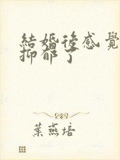 结婚后感觉自己抑郁了封面