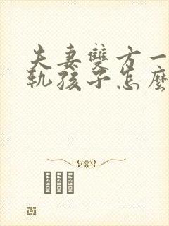 夫妻双方一方出轨孩子怎么判