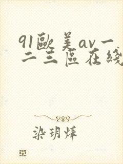 91欧美av一二三区在线观看