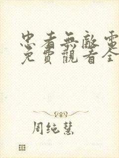 忠者无敌电视剧免费观看全集