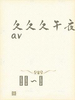 久久久午夜精品av