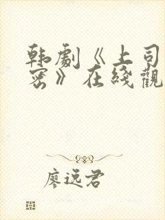 韩剧《上司的秘密》在线观看全集