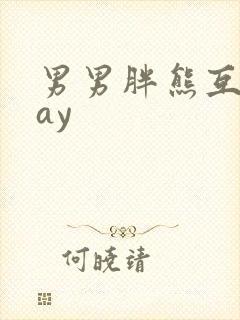 男男胖熊互操gay