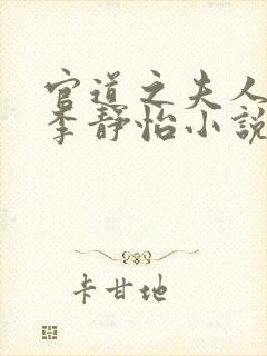 官道之夫人林皓李静怡小说封面