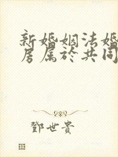 新婚姻法婚后买房属于共同财产吗