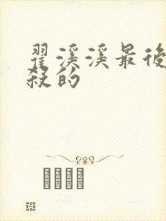 翟溪溪最后被谁杀的封面