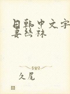 日韩中文字幕人妻丝袜