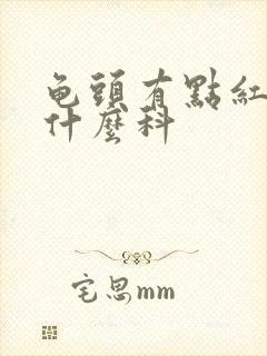 龟头有点红斑挂什么科