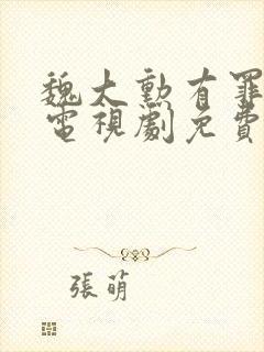 魏大勋有罪之身电视剧免费观看全集高清