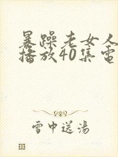 暴躁老女人免费播放40集电视剧