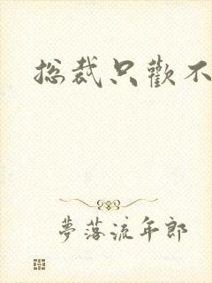 总裁只欢不爱封面