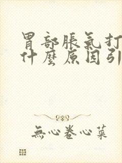 胃部胀气打嗝是什么原因引起的封面