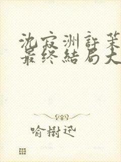 沈寂洲许茉孟姣最终结局大结局